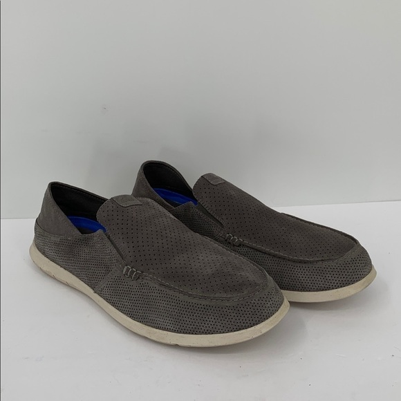 Clarks Flexway Easy slip-on loafer shoe dark gray suede comfort flexible men 13 main image 6